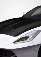 2014-2019 Chevrolet Corvette C7 Carbon Creations Gran Veloce Hood - 1 Piece                                     - 112608 - Image 2