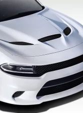 2015-2023 Dodge Charger Duraflex Hellcat Look Hood - 1 Piece                                     - 112614 - Image 2
