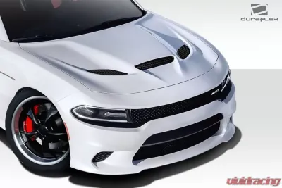 2015-2023 Dodge Charger Duraflex Hellcat Look Hood - 1 Piece - 112614