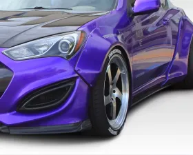 2010-2016 Hyundai Genesis Coupe 2DR Duraflex Circuit 75 MM Front Fender Flares - 2-piece