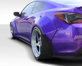 2010-2016 Hyundai Genesis Coupe 2DR Duraflex Circuit 75 MM Rear Fender Flares - 2-piece