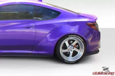 2010-2016 Hyundai Genesis Coupe 2DR Duraflex Circuit 75 MM Rear Fender Flares - 2-piece - 112626
