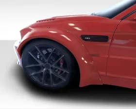 2001-2006 BMW M3 E46 Duraflex Circuit 50mm Front Fender Flares - 2 Piece