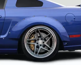 2005-2009 Ford Mustang Duraflex Circuit Wide Body 75MM Rear Fender Flares - 2 Piece