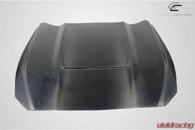 2015-2017 Ford Mustang Carbon Creations GT350 Look Hood - 1 Piece - 112734