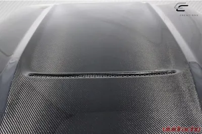 2015-2017 Ford Mustang Carbon Creations GT350 Look Hood - 1 Piece - 112734
