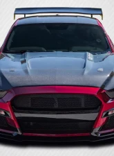 2015-2017 Ford Mustang Carbon Creations GT350 Look Hood - 1 Piece                                     - 112734 - Image 9