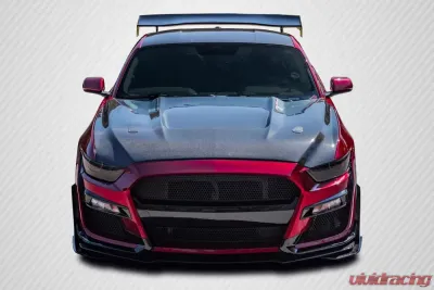 2015-2017 Ford Mustang Carbon Creations GT350 Look Hood - 1 Piece - 112734