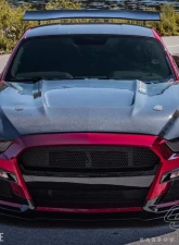 2015-2017 Ford Mustang Carbon Creations GT350 Look Hood - 1 Piece                                     - 112734 - Image 2