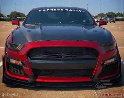 2015-2017 Ford Mustang Carbon Creations GT350 Look Hood - 1 Piece - 112734