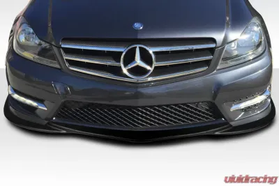 2012-2014 Mercedes C Class W204 Duraflex L Sport Front Lip Spoiler - 1 Piece (AMG Sports Bumper only) - 112746