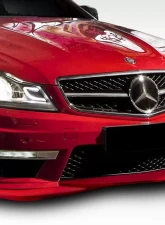 2012-2014 Mercedes C Class W204 Duraflex L Sport Front Lip Spoiler - 1 Piece (AMG Sports Bumper only)                                     - 112746 - Image 2