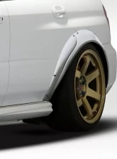 2004-2007 Subaru Impreza WRX STI Duraflex Rally Rear Fender Flares - 4 Piece                                     - 112758 - Image 7