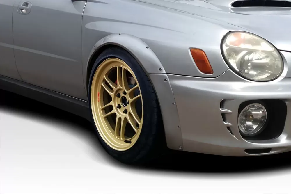 2002-2003 Subaru Impreza WRX 4DR Duraflex Race Front Fender Flares - 4 Piece - 112783