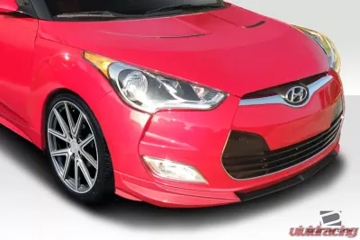 2012-2017 Hyundai Veloster Non Turbo Duraflex N Design Front Lip Spoiler - 1 Piece - 112786