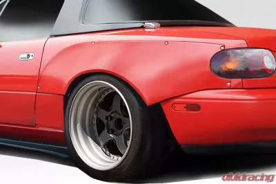 1990-1997 Mazda Miata Duraflex Circuit Rear Fender Flares - 2 Piece - 112795