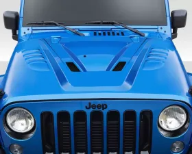 2007-2018 Jeep Wrangler Duraflex ABR Hood - 1 Piece