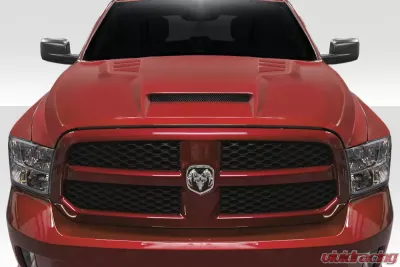 2009-2018 Dodge Ram 1500 Duraflex RK-S Ram Air Hood - 1 Piece - 112798