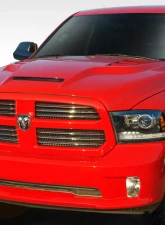 2009-2018 Dodge Ram 1500 Duraflex RK-S Ram Air Hood - 1 Piece                                     - 112798 - Image 2