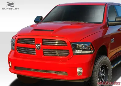 2009-2018 Dodge Ram 1500 Duraflex RK-S Ram Air Hood - 1 Piece - 112798