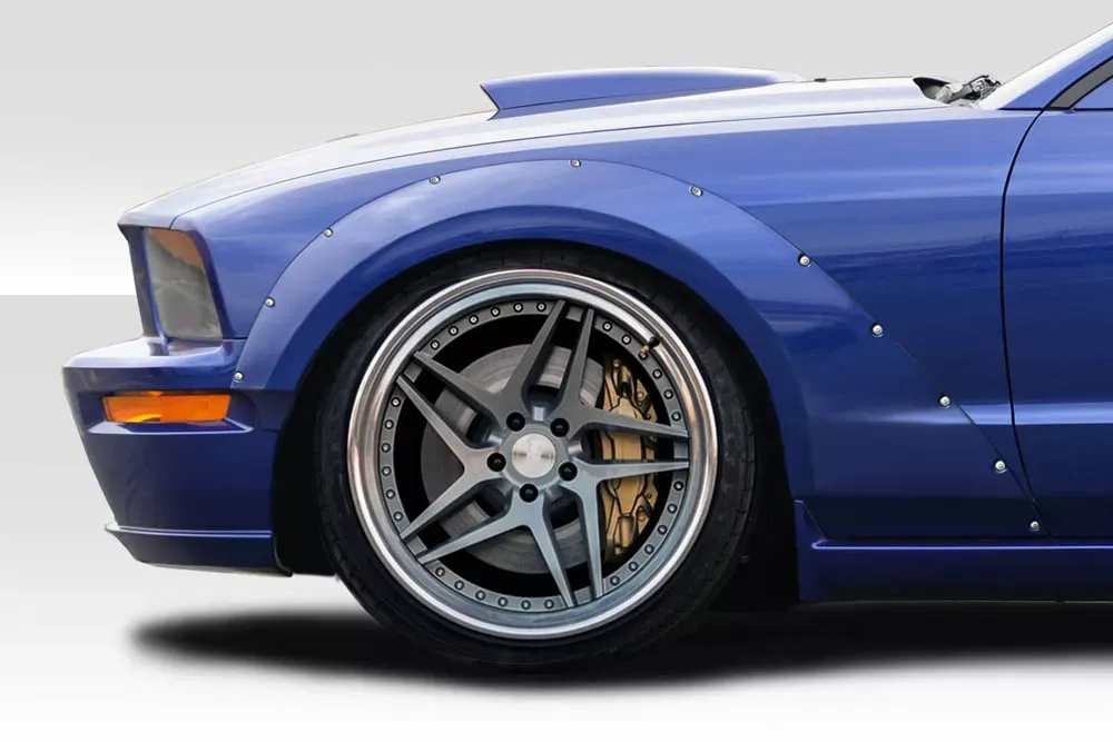 2005-2009 Ford Mustang Duraflex Circuit Wide Body 75MM Fender Flares - 4 Piece - 112888