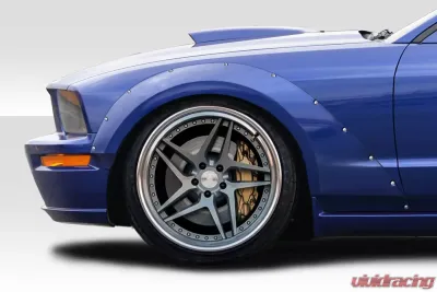 2005-2009 Ford Mustang Duraflex Circuit Wide Body 75MM Fender Flares - 4 Piece - 112888