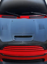 2002-2006 Mini Cooper / Cooper S R50 R53 2005-2008 Cooper convertible R52 Carbon Creations DriTech Racer Hood - 1 Piece                                     - 112897 - Image 6