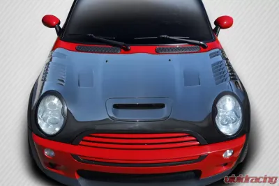 2002-2006 Mini Cooper / Cooper S R50 R53 2005-2008 Cooper convertible R52 Carbon Creations DriTech Racer Hood - 1 Piece - 112897