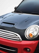 2007-2013 Mini Cooper Hatchback R56 Clubman R55 2009-2015 Cooper convertible R57 2012-2015 Cooper Coupe / Roadster R58 R59 Carbon Creations DriTech Racer Hood - 1 Piece                                     - 112898 - Image 2