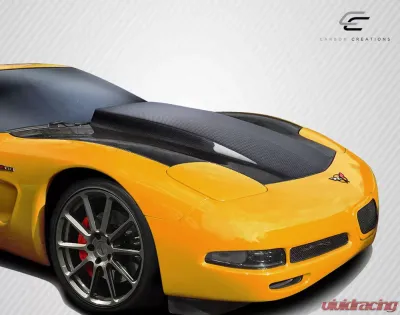 1997-2004 Chevrolet Corvette C5 Carbon Creations DriTech Cowl Hood - 1 Piece - 112920