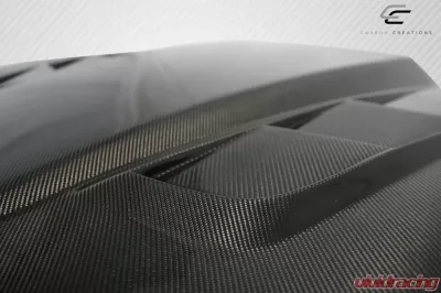 1997-2004 Chevrolet Corvette C5 Carbon Creations DriTech H Design Hood - 1 Piece - 112922
