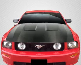 2005-2009 Ford Mustang Carbon Creations DriTech CVX Hood - 1 Piece