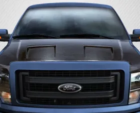 2009-2014 Ford F-150 Carbon Creations DriTech Ram Air Hood - 1 Piece