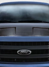 2009-2014 Ford F-150 Carbon Creations DriTech Ram Air Hood - 1 Piece                                     - 112936 - Image 6