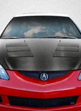 2002-2006 Acura RSX Carbon Creations DriTech TS-1 Hood - 1 Piece                                     - 112947 - Image 6
