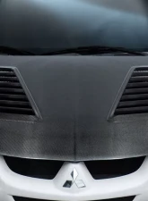 2003-2006 Mitsubishi Lancer Evolution 8 9 Carbon Creations DriTech Track Hood - 1 Piece (S)                                     - 112953 - Image 6