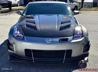 2003-2006 Nissan 350Z Z33 Carbon Creations DriTech AM-S Hood - 1 Piece - 112955