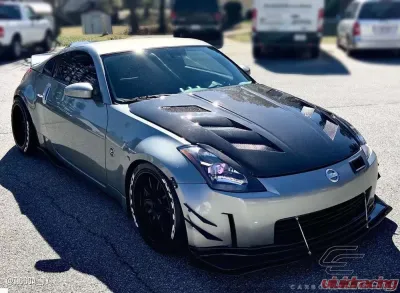 2003-2006 Nissan 350Z Z33 Carbon Creations DriTech AM-S Hood - 1 Piece - 112955