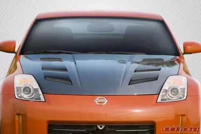 2007-2008 Nissan 350Z Z33 Carbon Creations DriTech AM-S Hood - 1 Piece - 112956
