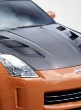 2007-2008 Nissan 350Z Z33 Carbon Creations DriTech AM-S Hood - 1 Piece                                     - 112956 - Image 2