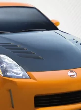 2003-2006 Nissan 350Z Z33 Carbon Creations DriTech TS-2 Hood - 1 Piece                                     - 112957 - Image 2