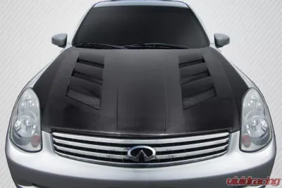 2003-2004 Infiniti G Sedan G35 Carbon Creations DriTech AM-S Hood - 1 Piece - 112969