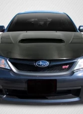 2008-2011 Subaru Impreza 2008-2014 WRX STI Carbon Creations DriTech TS-1 Hood - 1 Piece                                     - 112973 - Image 6