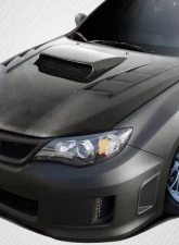 2008-2011 Subaru Impreza 2008-2014 WRX STI Carbon Creations DriTech TS-1 Hood - 1 Piece                                     - 112973 - Image 2