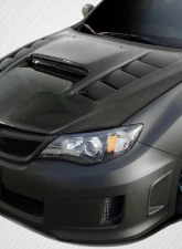 2008-2011 Subaru Impreza 2008-2014 WRX STI Carbon Creations DriTech VR-S Hood - 1 Piece                                     - 112976 - Image 2