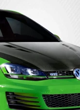 2015-2021 Volkswagen Golf | GTI Carbon Creations DriTech K Design Hood - 1 Piece                                     - 112983 - Image 2