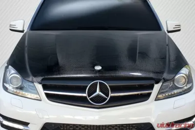 2012-2014 Mercedes C Class W204 Carbon Creations C63 Look Hood - 1 Piece - 112987