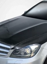 2012-2014 Mercedes C Class W204 Carbon Creations C63 Look Hood - 1 Piece                                     - 112987 - Image 2