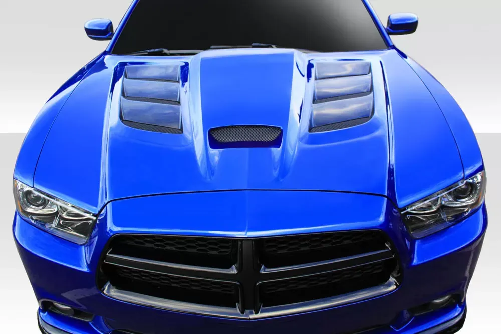 2011-2014 Dodge Charger Duraflex Viper Look Hood - 1 Piece - 113005