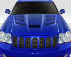 2005-2010 Jeep Grand Cherokee Duraflex Viper Look Hood - 1 Piece